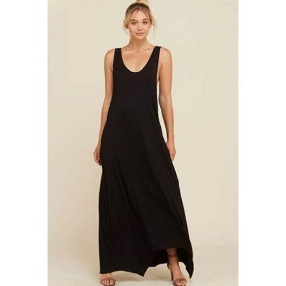 Annabelle Dresses & Skirts - Annabelle Black Pocket Tank Maxi Dress